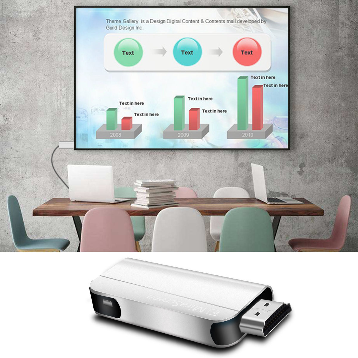 New TV Stick 2.4GHz WiFi Display Dongle TV Stick 1080P Wireless HDMI Display Receiver TV Stick Wifi Antenna