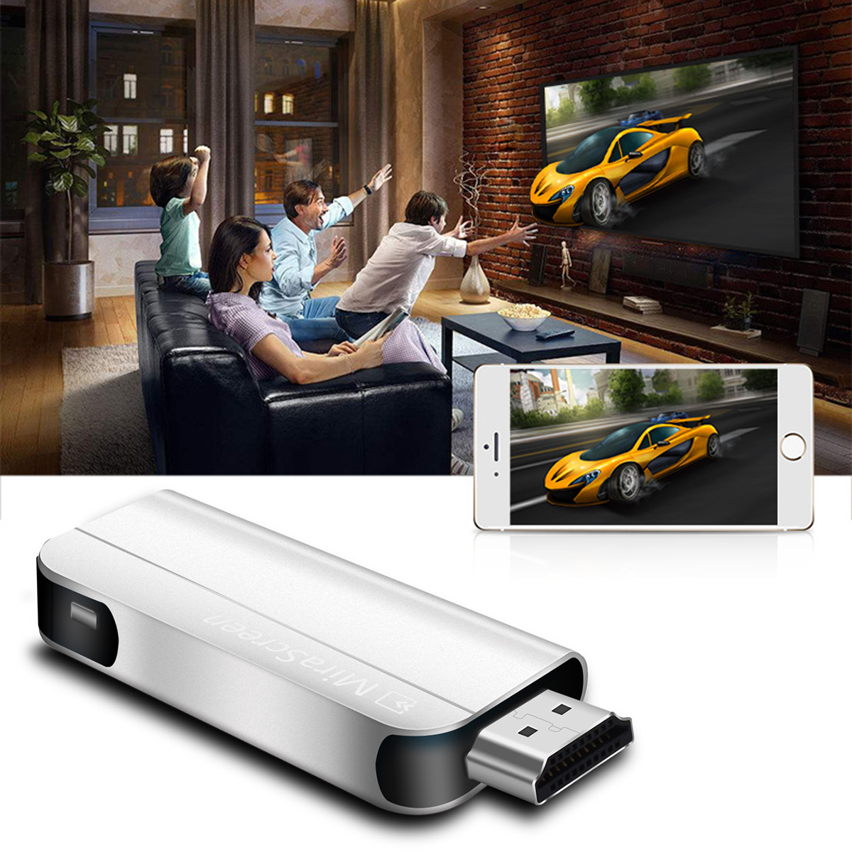 New TV Stick 2.4GHz WiFi Display Dongle TV Stick 1080P Wireless HDMI Display Receiver TV Stick Wifi Antenna