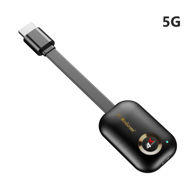 G9 Plus 2.4G/5G 4K Wireless HDMI-compatible H.265 Wifi Display Dongle Mirror Airplay DLNA Receiver for Projector HDTV