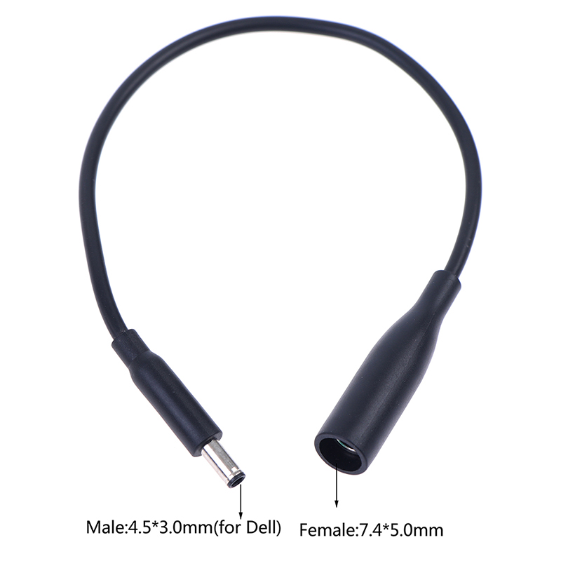 For Dell Laptop DC Power Charge Converter Adapter Cable Cord 7.4*5.0 to 4.5*3.0 mm Female