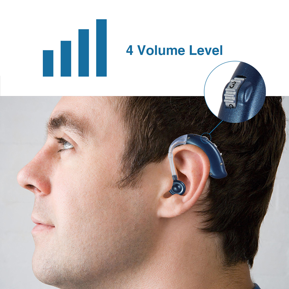 Rechargeable Sound Amplifier In-Ear Hearing Aid Device Mini Portable Elderly Adults Left and Right Ear Massager Versatile