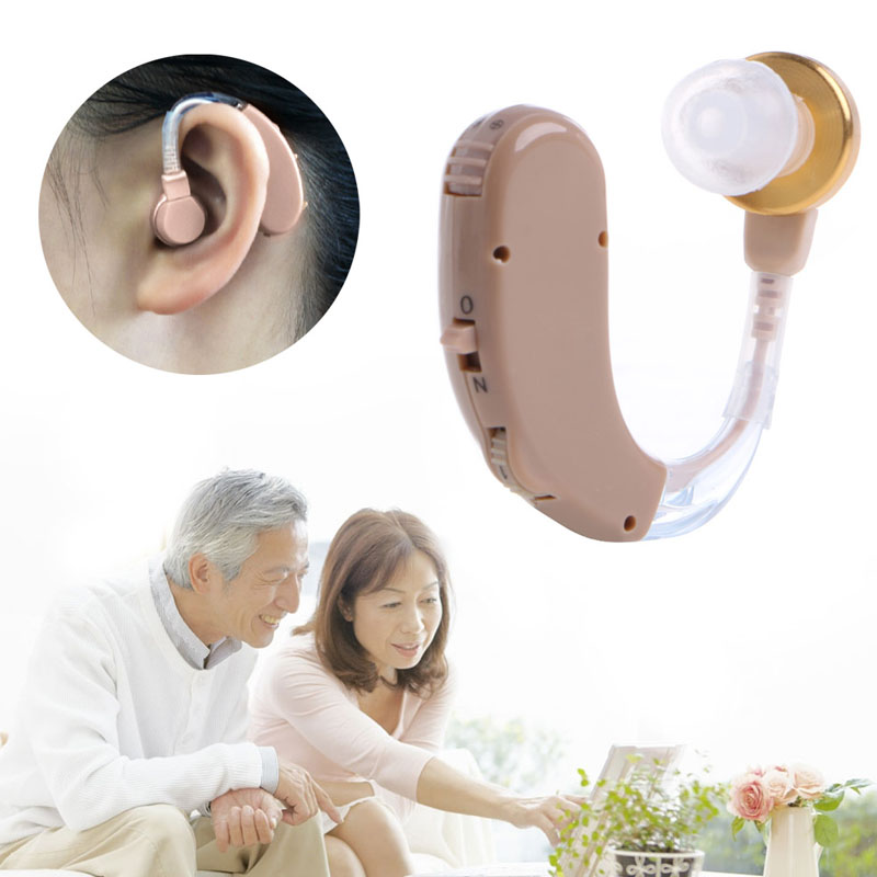 Hearing Aids The Ear Sound Amplifier Adjustable Aid Behind 1Pc