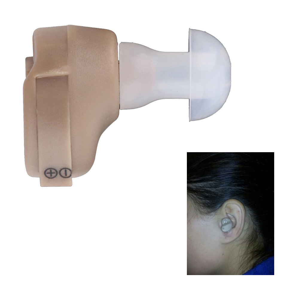 1088H Mini Hearing Aid Digital Hearing Aids Best Invisible Deaf Volume Sound Amplifier Ear Aid Adjustable Tone Hearing Aid Color of skin