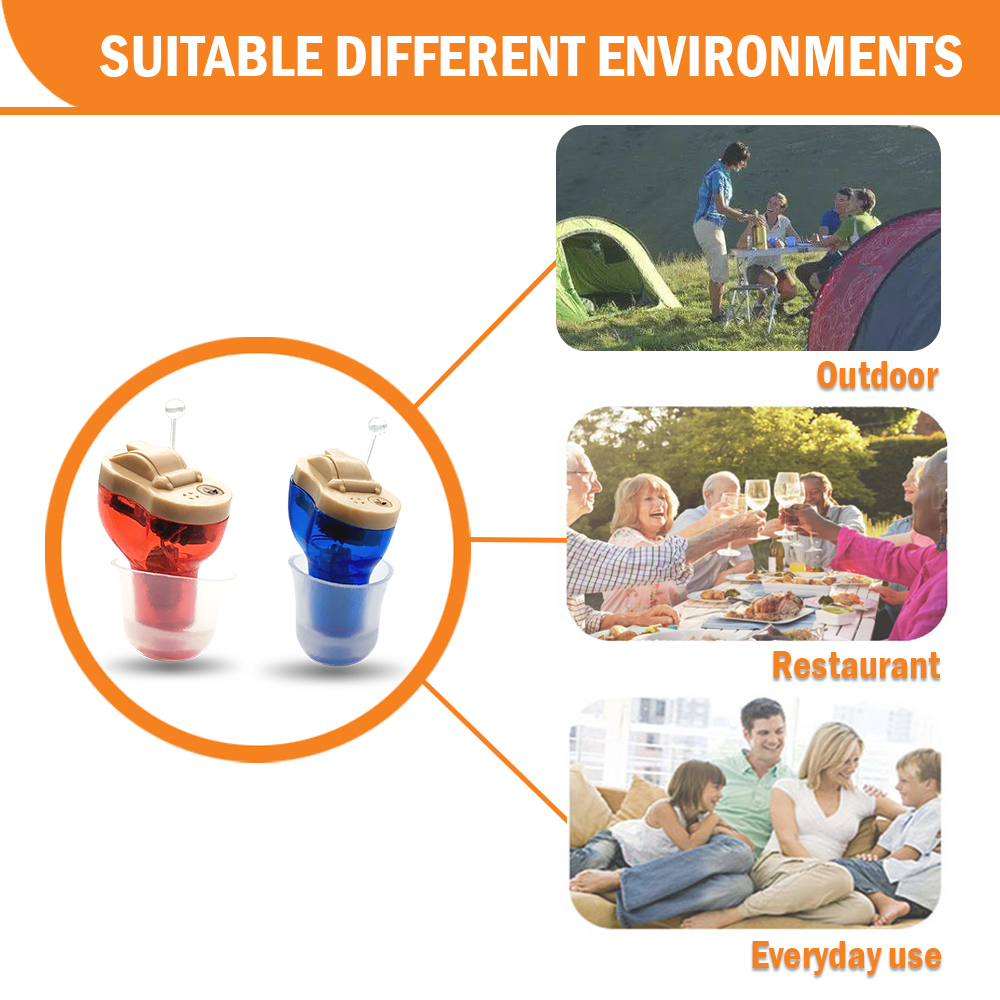 Mini invisible CIC Hearing Aid Digital Hearing Aids For The Elder not With A10 Battery In The Ear Sound Amplifier