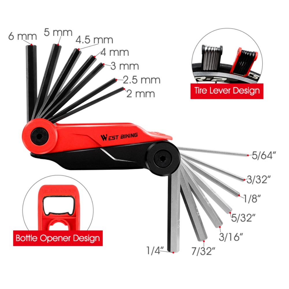 Repair Tools MTB Mountain Cycle Portable Socket Multipurpose Wrench Bicycle Multi Tool Screwdriver Motorcycle Bike Allen Fix