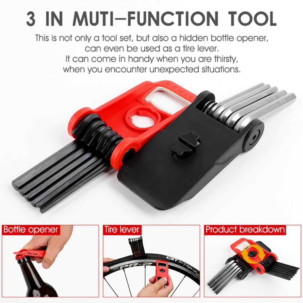 Repair Tools MTB Mountain Cycle Portable Socket Multipurpose Wrench Bicycle Multi Tool Screwdriver Motorcycle Bike Allen Fix