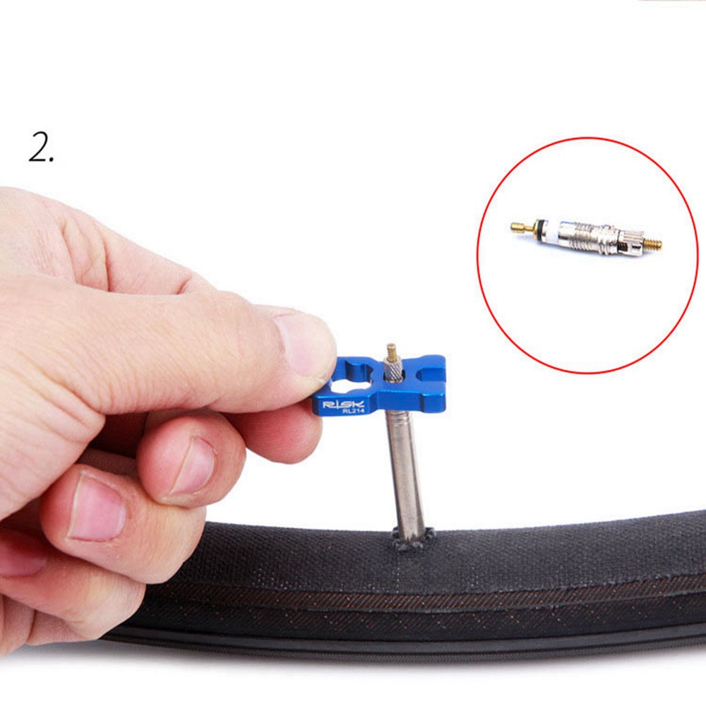 4 IN 1 Portable Repair Bicycle Valve Tools Valves Core Wrench MTB Road Bike Disassembly Installation Tool Removal Parts Blue