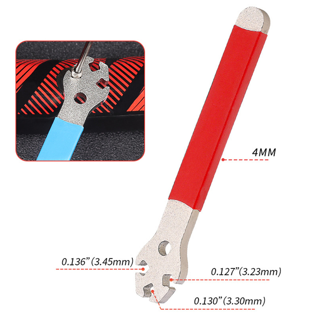 1PC Bicycle Spokes Wrench Mountain Metal Bike Wheel Rim Spanner Adjustment Correction Installation Spoke Cap Bike Repair Tool