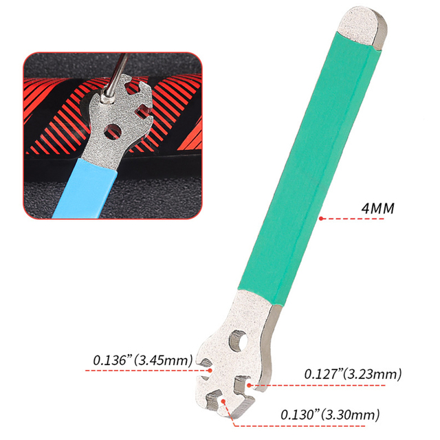 1PC Bicycle Spokes Wrench Mountain Metal Bike Wheel Rim Spanner Adjustment Correction Installation Spoke Cap Bike Repair Tool