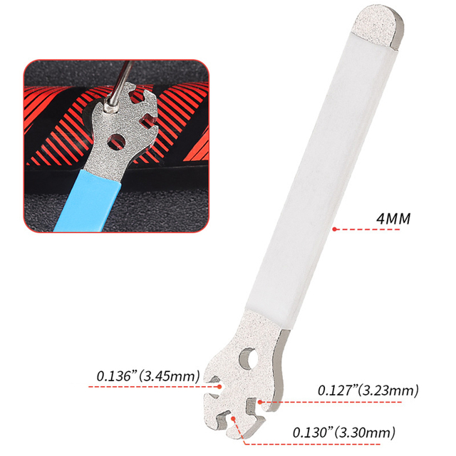 1PC Bicycle Spokes Wrench Mountain Metal Bike Wheel Rim Spanner Adjustment Correction Installation Spoke Cap Bike Repair Tool