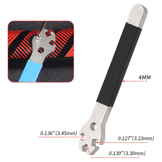 1PC Bicycle Spokes Wrench Mountain Metal Bike Wheel Rim Spanner Adjustment Correction Installation Spoke Cap Bike Repair Tool