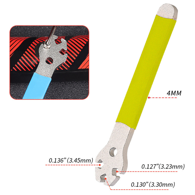 1PC Bicycle Spokes Wrench Mountain Metal Bike Wheel Rim Spanner Adjustment Correction Installation Spoke Cap Bike Repair Tool