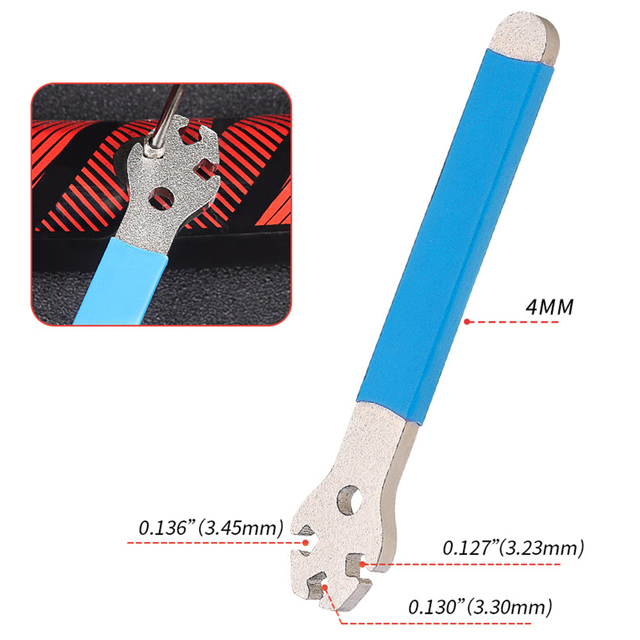 1PC Bicycle Spokes Wrench Mountain Metal Bike Wheel Rim Spanner Adjustment Correction Installation Spoke Cap Bike Repair Tool