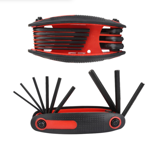 Hexagon Torque Wrench Tool Key Spanner Allen Wrench Hex Key for Bike Repairing Tools High Quality 9in1 Bicycle Repair Tools