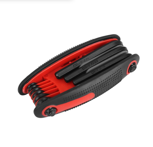 Hexagon Torque Wrench Tool Key Spanner Allen Wrench Hex Key for Bike Repairing Tools High Quality 9in1 Bicycle Repair Tools