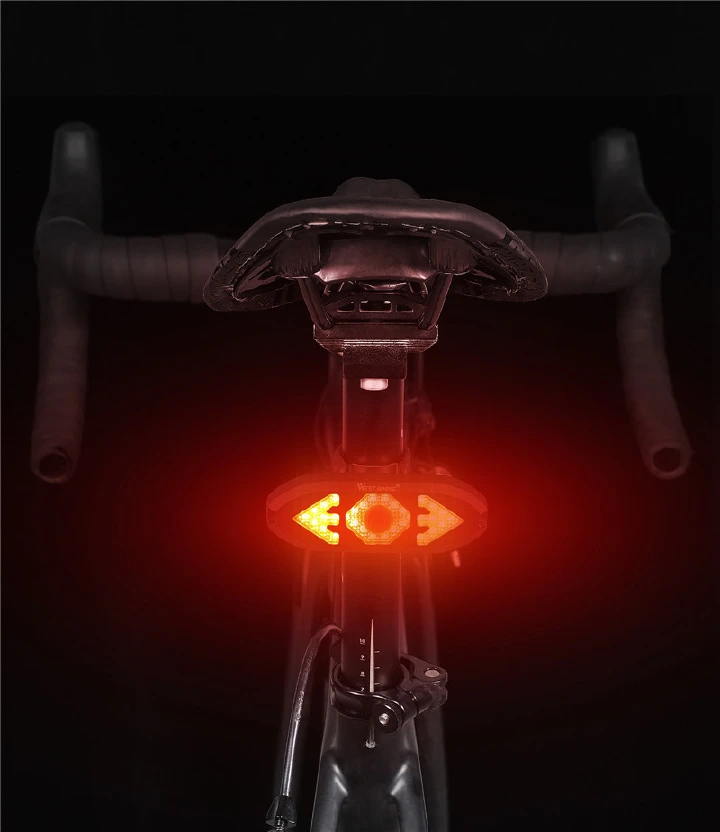 Smart Bike Wireless Remote Turn Signal Lights Bicycle LED Taillight Easily Installation Personal Bicycle Parts Riding Equipment