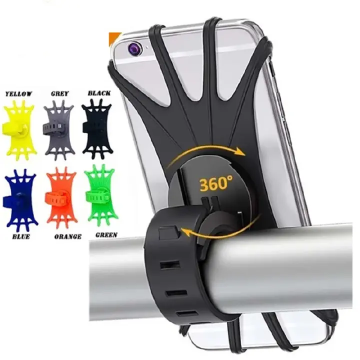 Universal Bicycle Mobile Phone Holder Silicone Motorcycle Bike Handlebar Stand Mount Bracket Mount Phone Holder For iPhone
