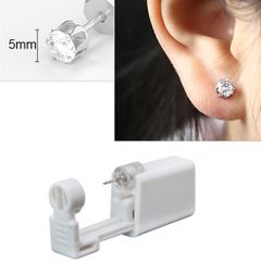 2pcs/lot Disposable Sterile Ear Piercing Unit Cartilage Tragus Helix Piercing Gun No Pain Piercer Tool Machine Kit Stud Jewelry White