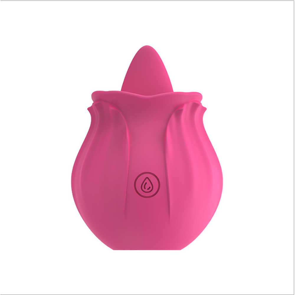 Rose Shape Dildo Toys For Women Vibarater Tongue Vibrant Licker Vagina Stimulator 10 Modes Oral Clitorals Stimulator Adullt Personal Care Sex Products