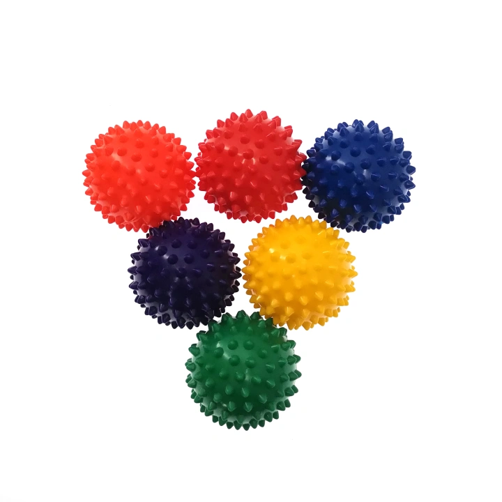 Durable PVC Spiky Massage Ball Trigger Point Sport Fitness Hand Foot Pain Relief Plantar Fasciitis Reliever Hedgehog 7cm Balls Personal Care Health Care