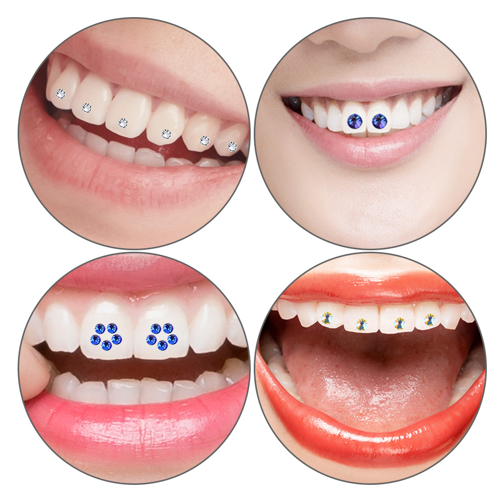 Dental Rhinestones Tooth Diamond Teeth Jewelry Tooth Rhinestones Teeth Decoration Teeth Whitening Oral Hygiene