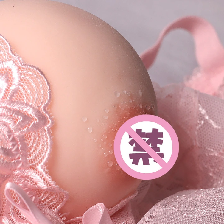 1pc Simulation Breasts Men's Jet Cup Male Masturbation Boobs Ball Masturbator Insertable Fake Breast Nipple Toys Soft Realistic
