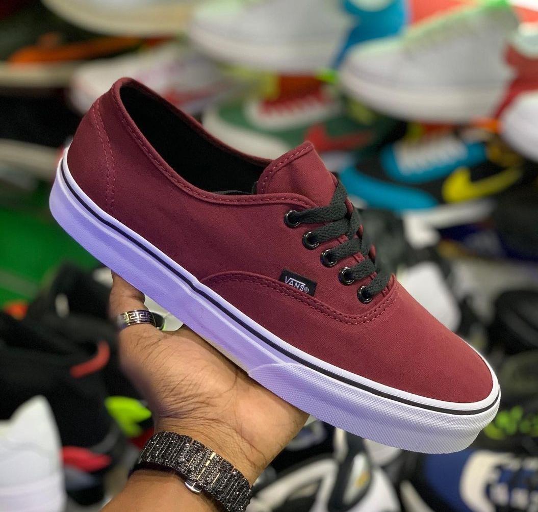 Vans merah 2024 maroon ori