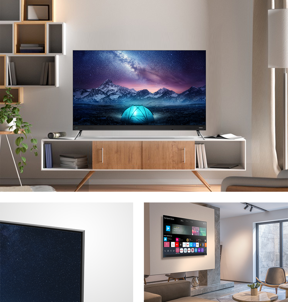 KONKA UDG50JR680ANT 50 inch Television Full HD1080P FRAMELESS SMART ANDROID 11 TV, " 4K " ULTRA THIN BEZELS NETFLIX, YOU-TUBE,Facebook,Appstore TV