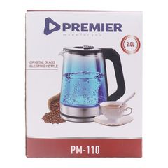 Premier electric kettle crystal glass 2.0L PM-110 kettles as picture