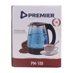 Premier electric kettle crystal glass 1.8L PM-108 kettles as picture