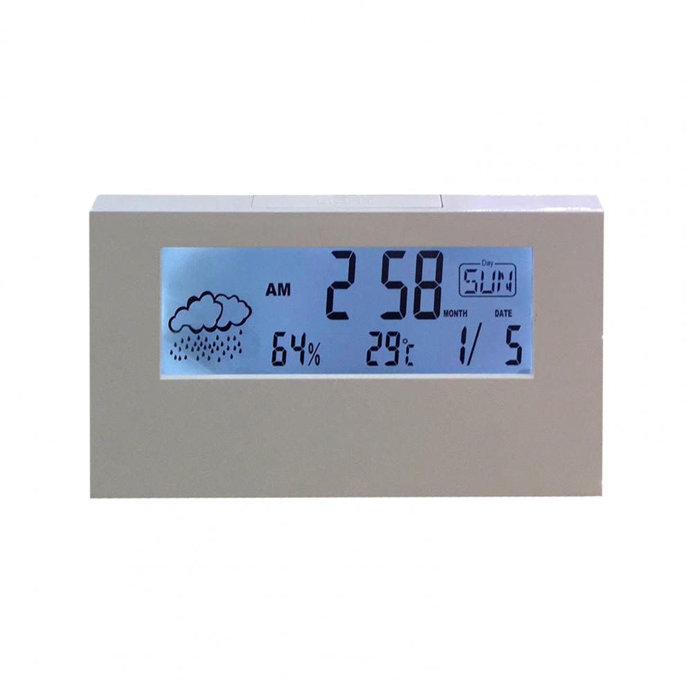 Digital Alarm Clock Mirror Screen Multi-function Lightweight Electronic LCD Time Display Alarm Clock for Bedroom