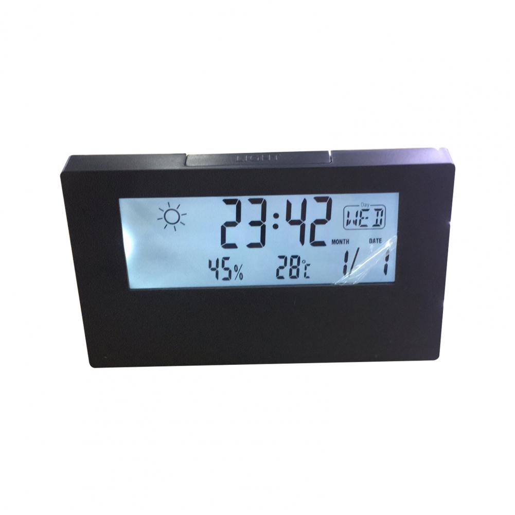 Digital Alarm Clock Mirror Screen Multi-function Lightweight Electronic LCD Time Display Alarm Clock for Bedroom