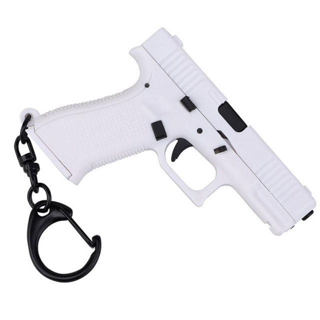 Keychain Mini Pistol Shape Tactical Keychain Glock 45 Model Plastic Key Ring Holder Portable Key Chain