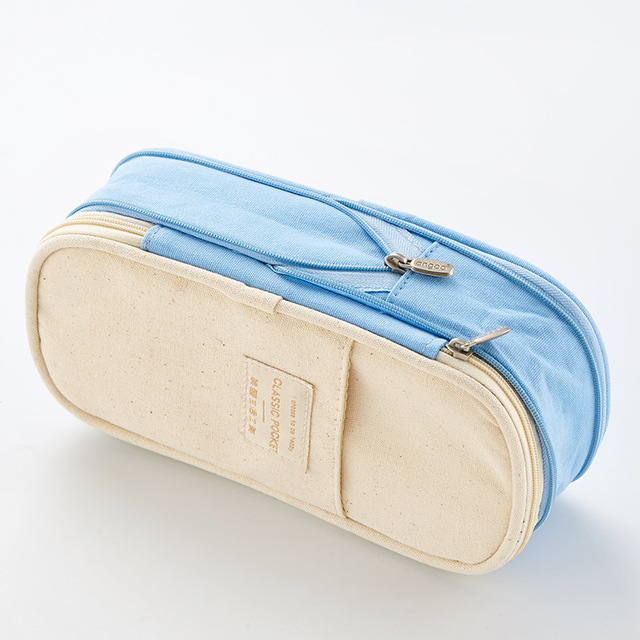 Colour Matching Pencil case for girl Kids Gift Canvas Pen Bags Cute School pencil case school big Pencil Bag