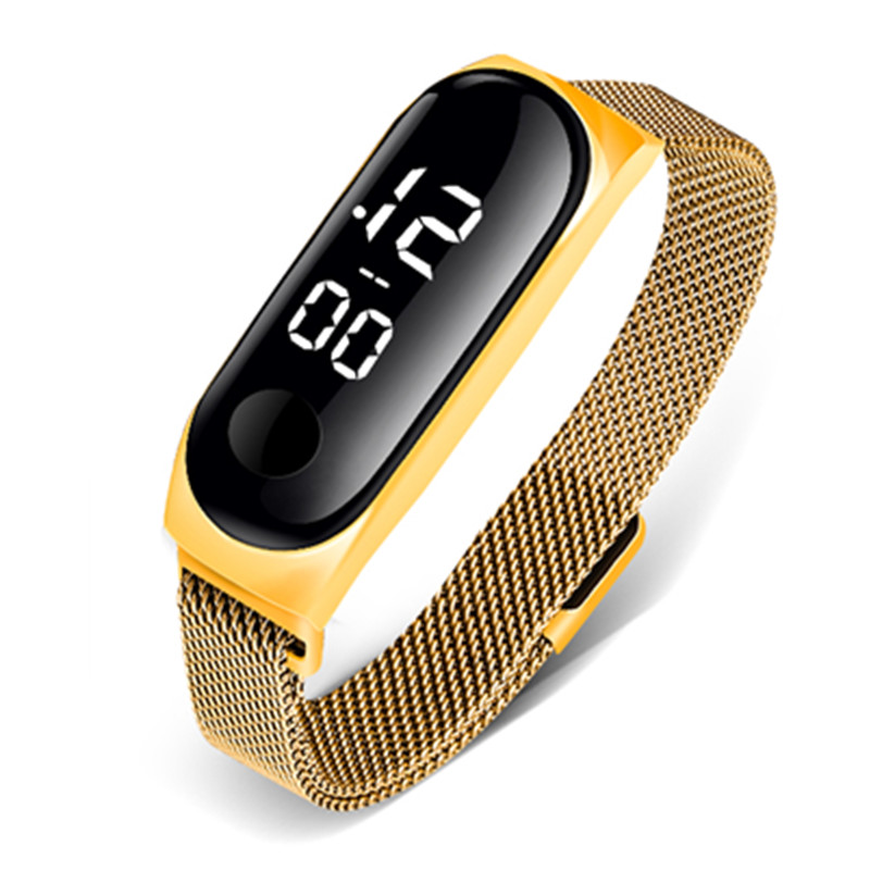 smart wartch Women Digital Rose Gold Watch Top Brand Luxury LED Watch Electronic Ladies Digital Wristwatches for Women Saat Montre Femme