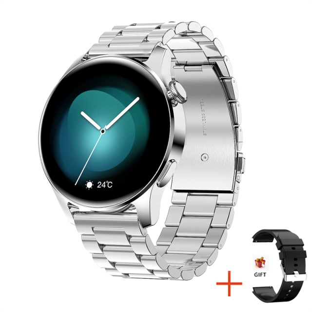 smart Watch Men Waterproof Sport Fitness Tracker Weather Display Bluetooth Call Smartwatch For Android IOS