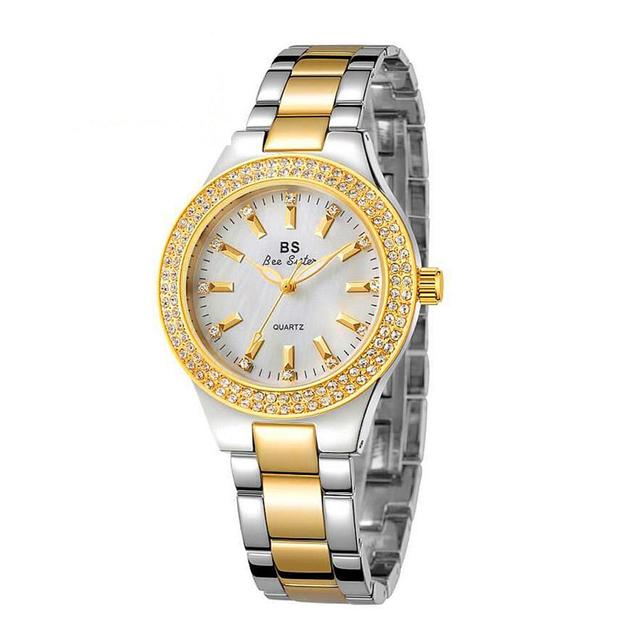 Women Watches Diamond Gold color Watch Ladies Wrist Watches Casual Luxury Brand Rhinestone Women's Bracelet Watches Female gift
