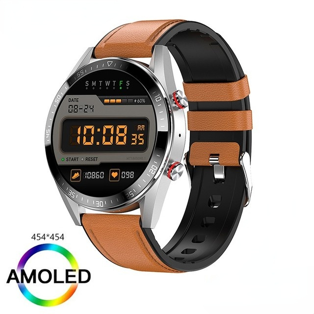 LIGE AMOLED Smart Watch Men Bluetooth Call Smartwatch For Huawei Watches Sport Fitness Tracker Wristwatch 2022 Waterproof Clock