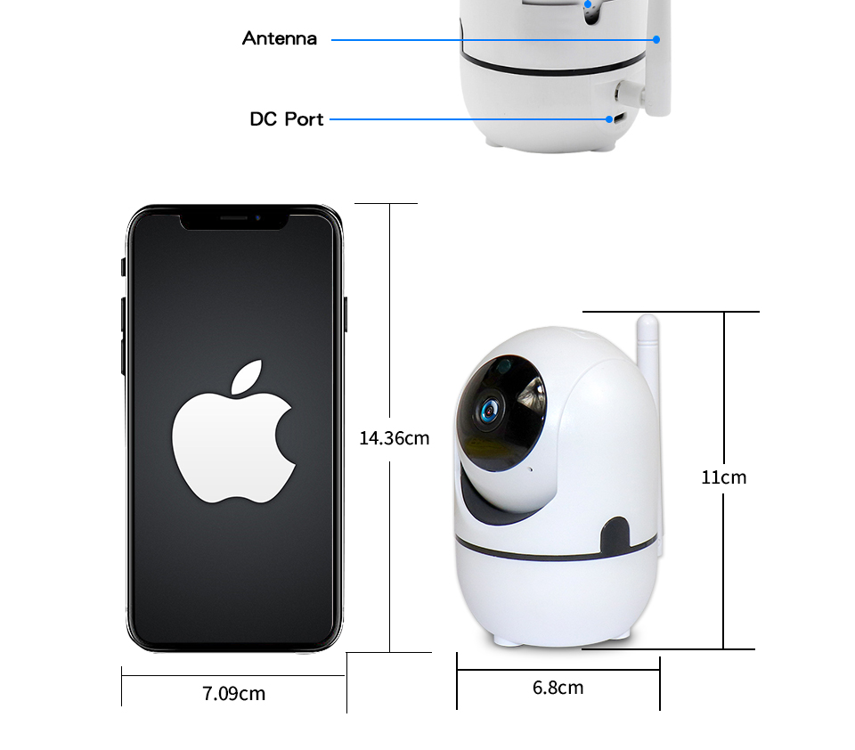 1620P Wireless IP Camera Wifi 360 CCTV Camera Mini Pet Video Surveillance Camera With Wifi Baby Monitor ycc365 1080P Smart Home