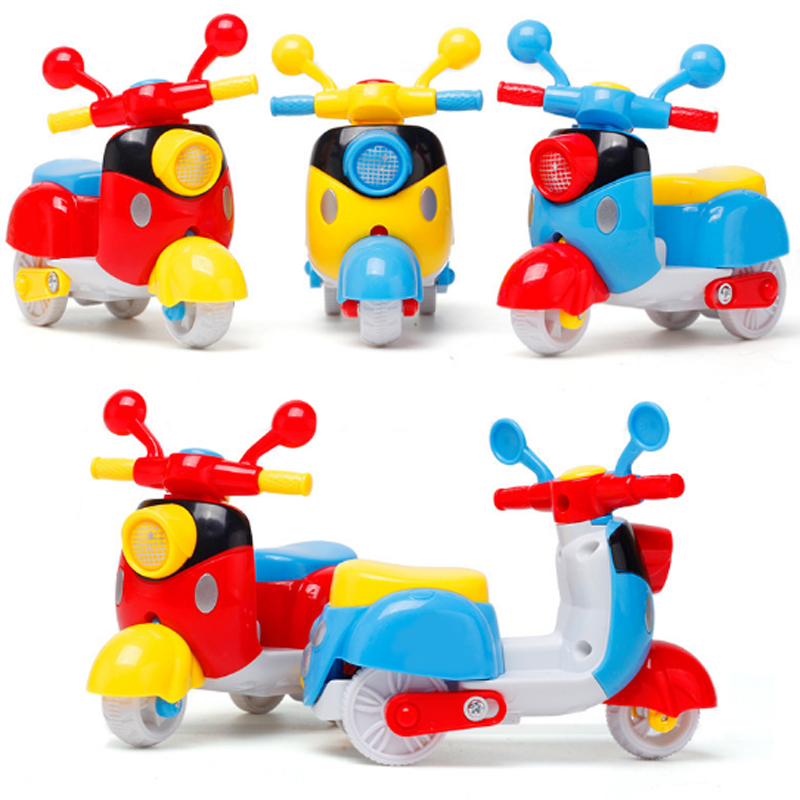 1pc Baby Inertia Mini Motorcycle Car Toys for Children Kids Plastic Simulation Motorcycle Early Learning Funny Birthday Gifts