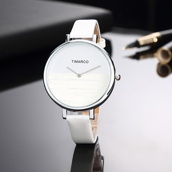 Hot Fashion Women Watches Casual Big Dial Leather Ladies Wrist Watch Minimalist Female Analog Quartz Clock