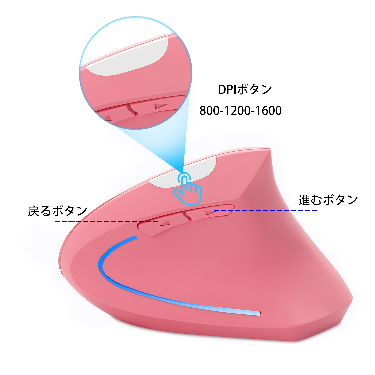 Wireless Right Hand Vertical Mouse Ergonomic Gaming Mouse 2.4G 1600 DPI USB Optical Wrist Healthy Mice Mause For PC Computer