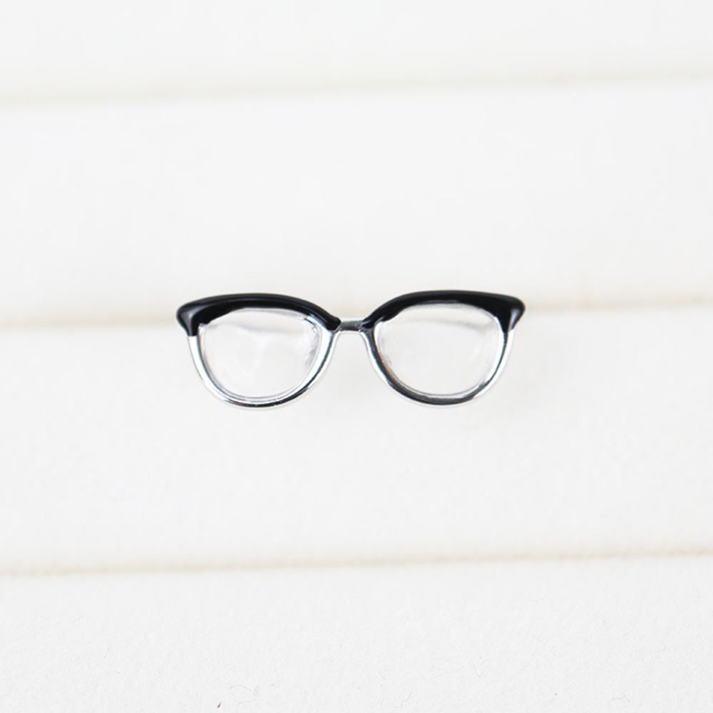 New Trendy Cute Minimalist Glasses Ring For Women Girls Open Couple Rings Adjustable Finger Jewelry Fashion Accessories