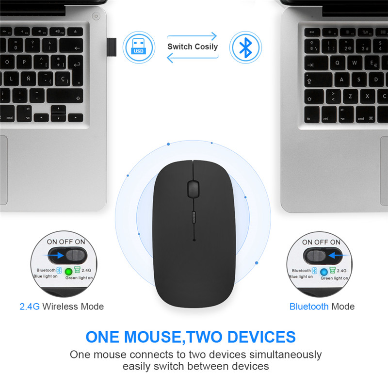 Wireless Mouse Bluetooth Rechargeable Mouse Wireless Computer Silent Mause Ergonomic Mini Mouse USB Optical Mice For PC laptop