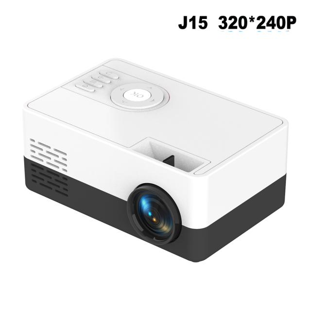 Mini Projector for Home Theater 480x360 Pixels 1080P Supported  HDMI-Compatible USB Audio Video Mini Beamer