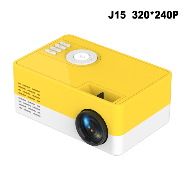 Mini Projector for Home Theater 480x360 Pixels 1080P Supported  HDMI-Compatible USB Audio Video Mini Beamer