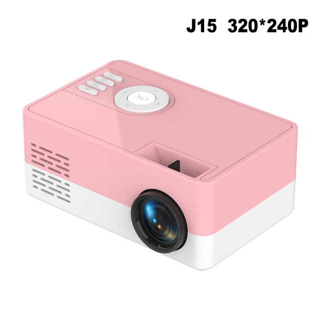 Mini Projector for Home Theater 480x360 Pixels 1080P Supported  HDMI-Compatible USB Audio Video Mini Beamer