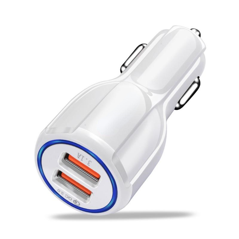 3.1A Quick Charge 3.0 Dual USB Car Charger DC10-30V Universal Car Adapter Socket Quick Car Phone Charger For IPhone Samsung