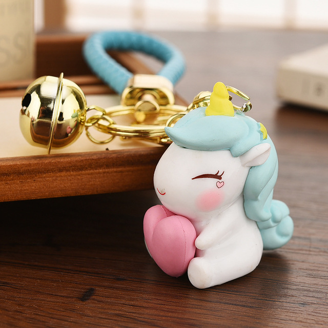 Super Cute Couple Ma Xiaochi Unicorn Keychain, Love Handy Gadget, What - Foto 3