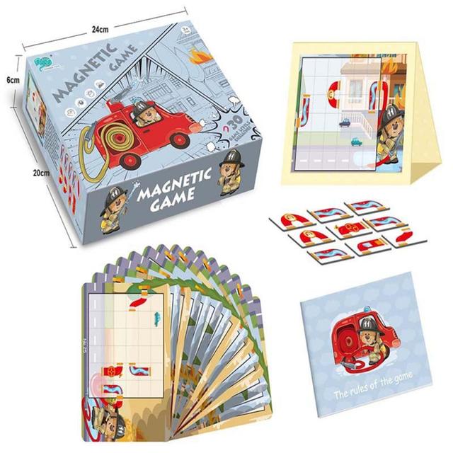 Connect The Pipes Puzzle Deluxe Wooden Logical Thinking Brain Board Game Featuring 30 Playful Challenges Training Thinking Toy